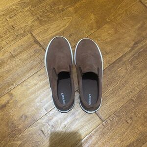 Old Navy Size 3 Boys Suede Slip on Shoes